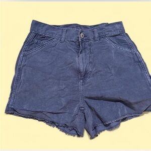 American Eagle Women's Blue Corduroy Shorts